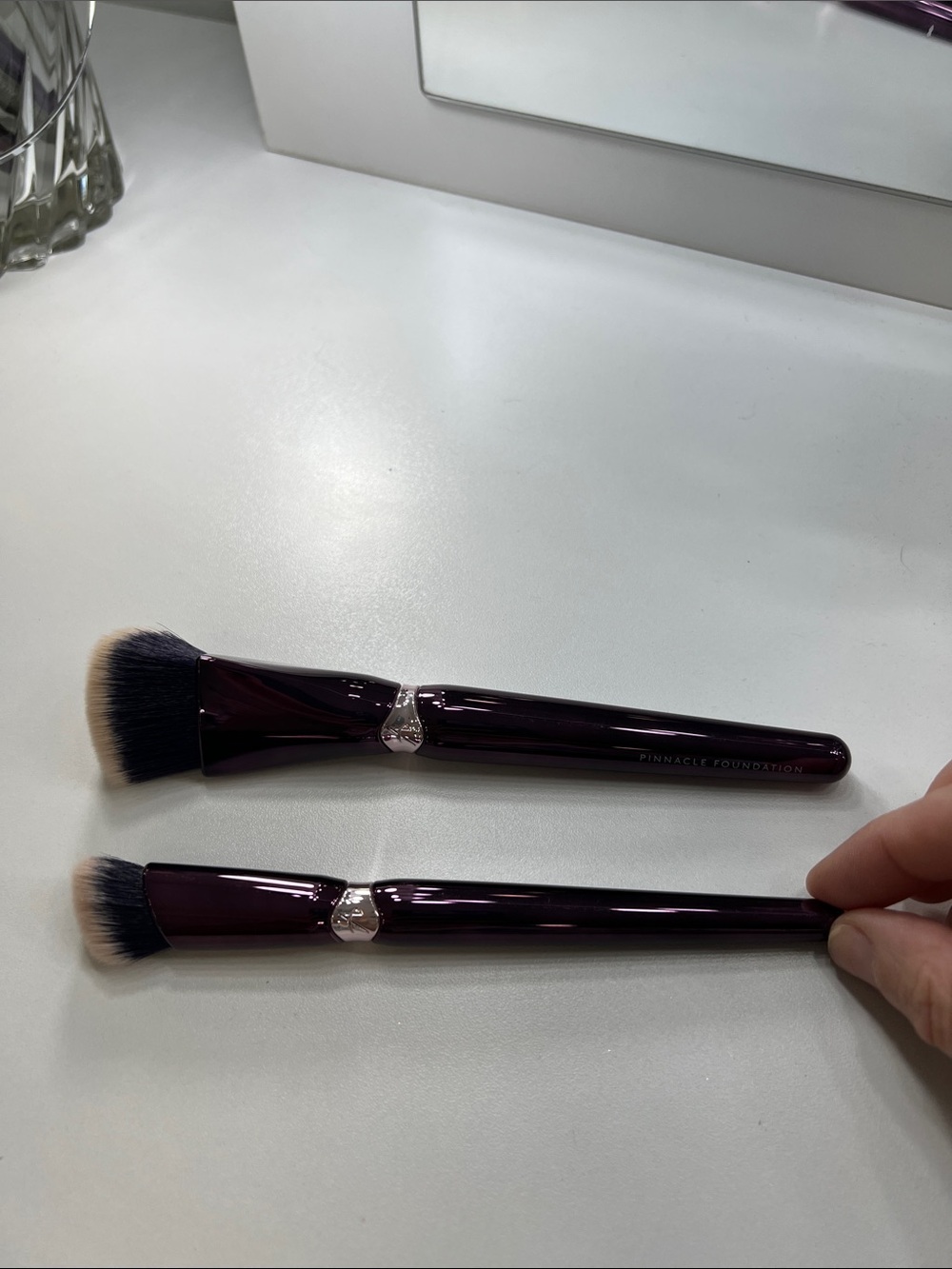Foundation Brush and concealer brush - anisa beauty Deep Plum EUC